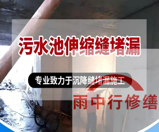 杨浦某污水处理厂钢筋混凝土池堵漏案例